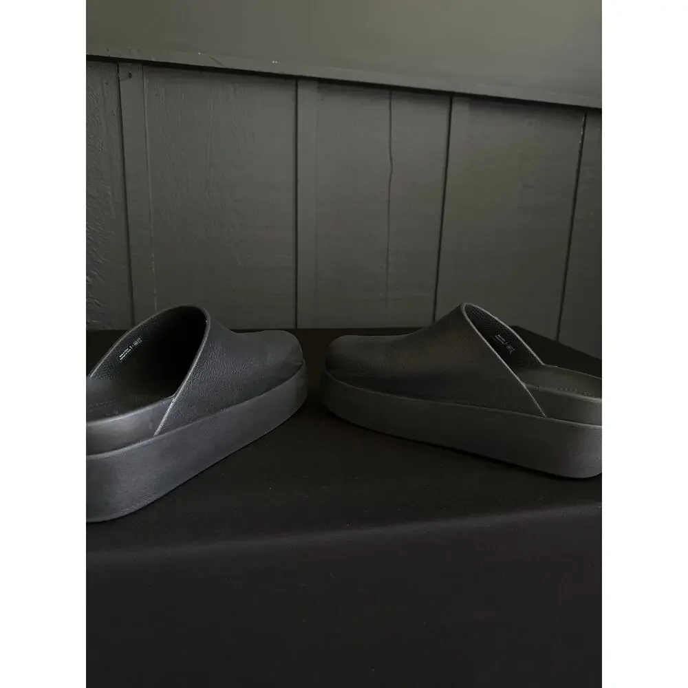 Crocs Dylan Platform Clog Slip On Black Mules Shoes Size 10 - Picture 9 of 16
